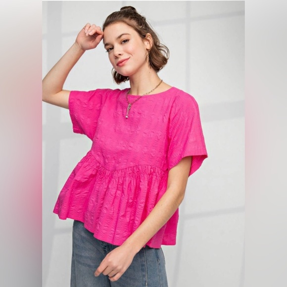 easel Tops - Easel Pink Blouse